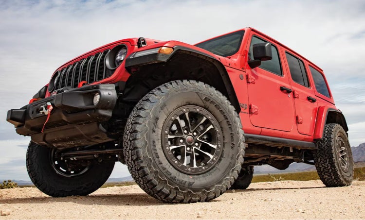 Red Jeep Wrangler