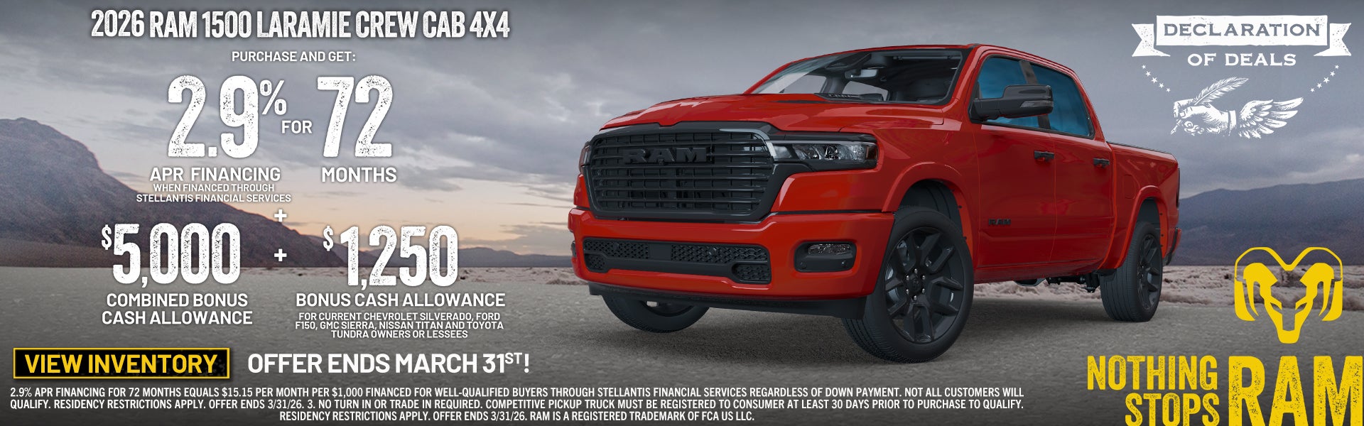 2026 RAM 1500 Laramie Crew Cab 4X4